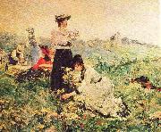 Juan Luna Picnic in Normandy painting Sweden oil painting artist